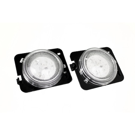 07-17 Jeep Jk 4W/80Lm Front Side Markers W/ Clear Lenses (Pair) Pr